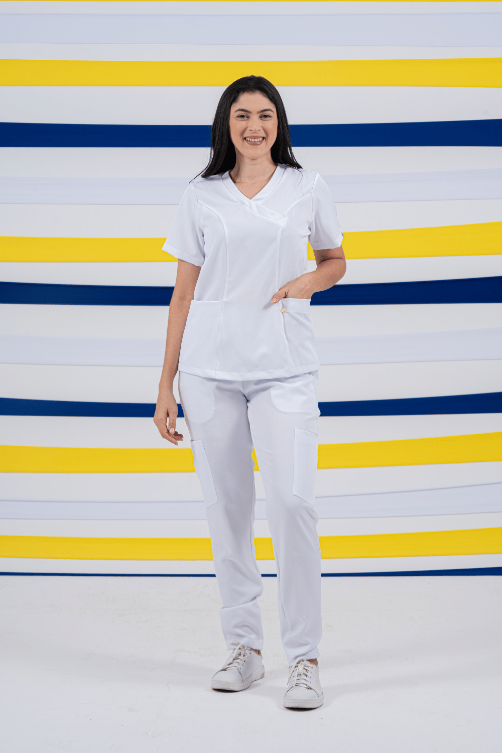 Scrub feminino Eloá cor branco - foto 2