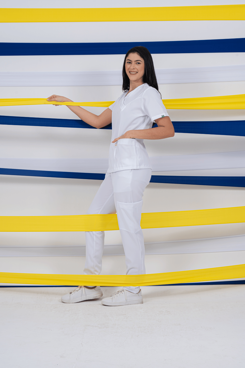 Scrub feminino Eloá cor branco - foto 1