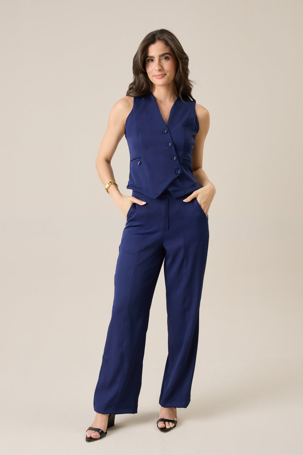 Conjunto feminino Aurora cor marinho - foto 1