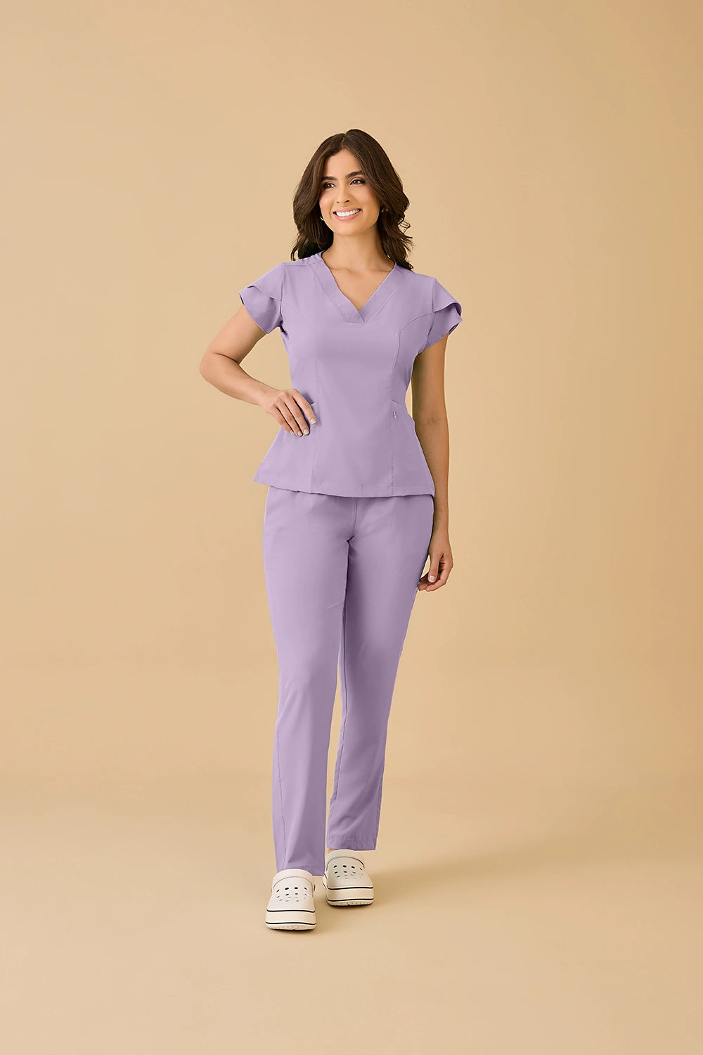 Scrub feminino Julia Premium cor lavanda - foto 1