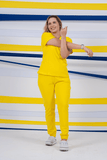 Scrub feminino Anny cor amarelo copa - foto 4