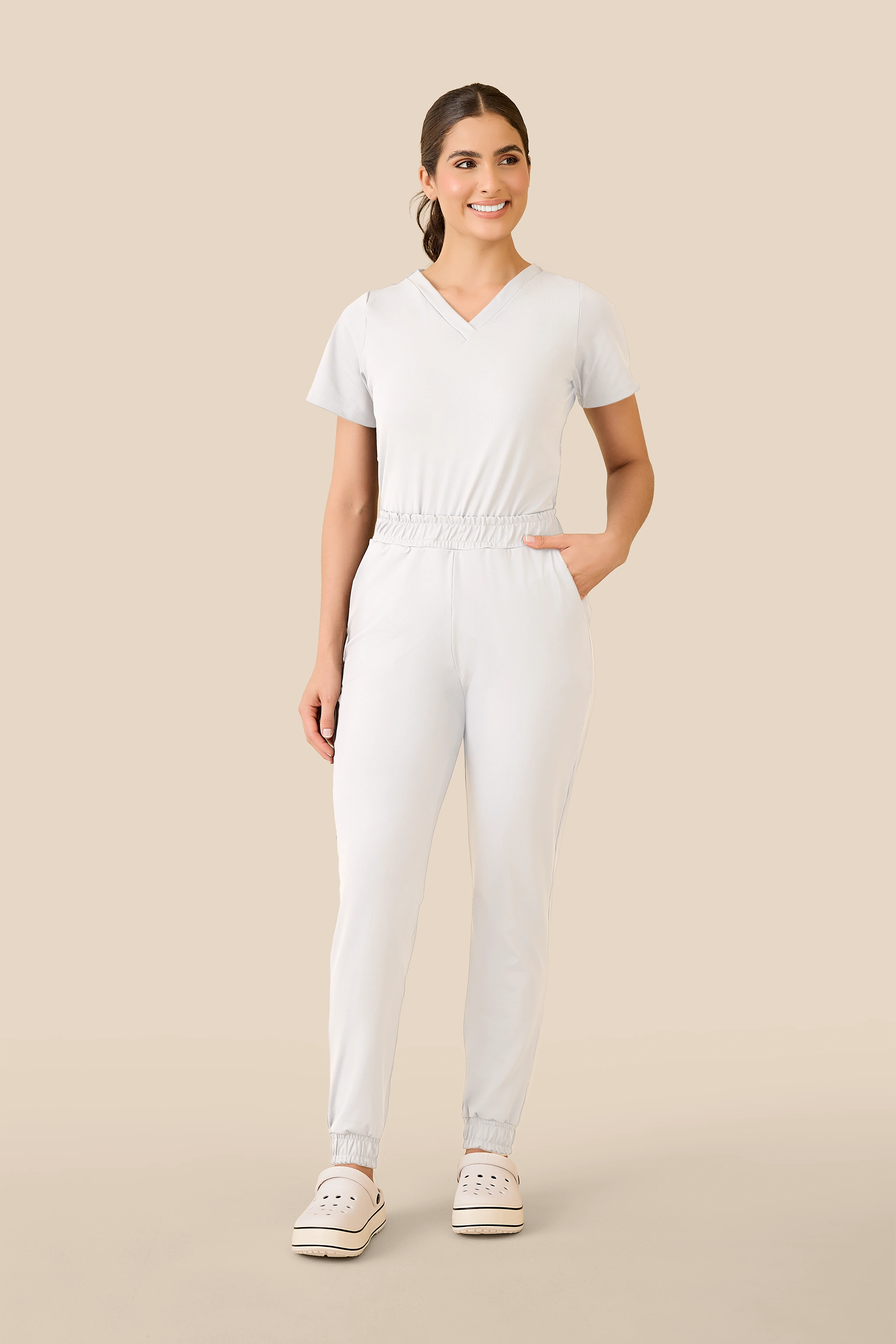 Scrub feminino Anny cor branco - foto 1
