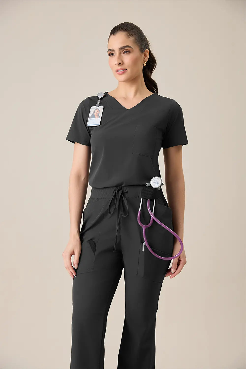 Scrub feminino Beatriz cor preto - foto 4