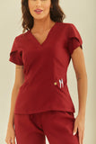 Scrub feminino Julia cor vinho - foto 4