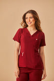 Scrub feminino Clara cor vinho - foto 3