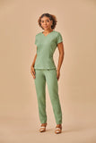 Scrub feminino Maria cor verde sálvia - foto 1
