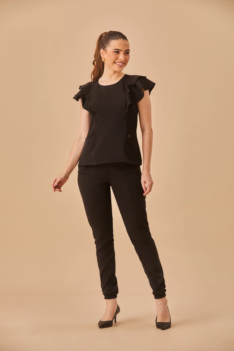 Scrub feminino Claudia cor preto - foto 1