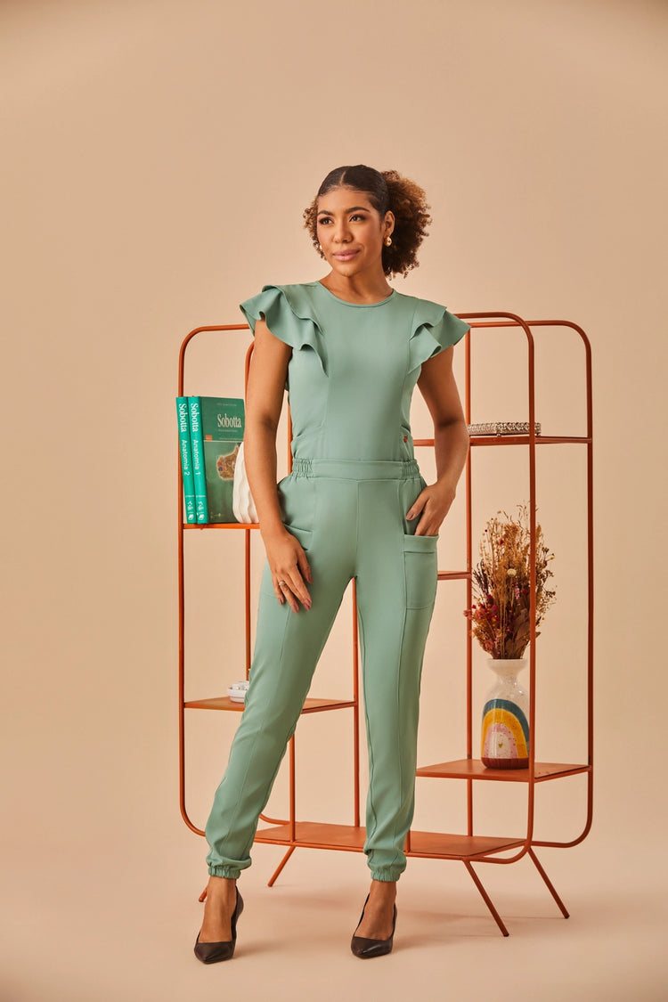 Scrub feminino Claudia cor verde sálvia - foto 2