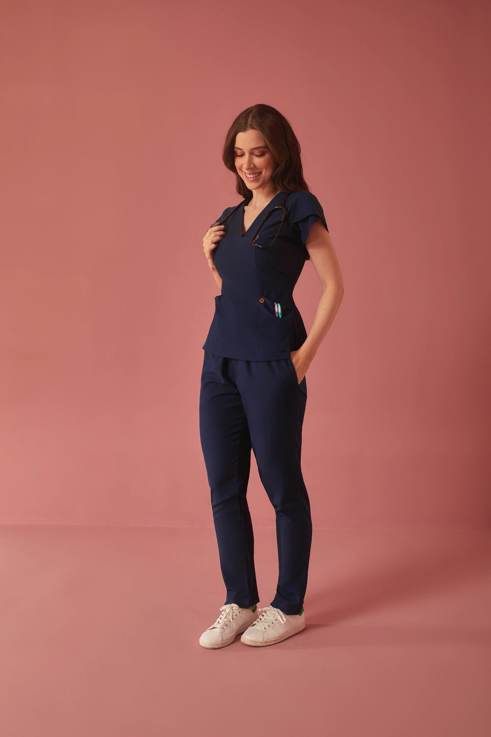 Scrub feminino Julia Premium cor marinho - foto 5