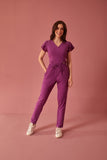 Scrub feminino Julia Premium cor uva - foto 2