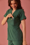Scrub feminino Clara cor verde folha - foto 5