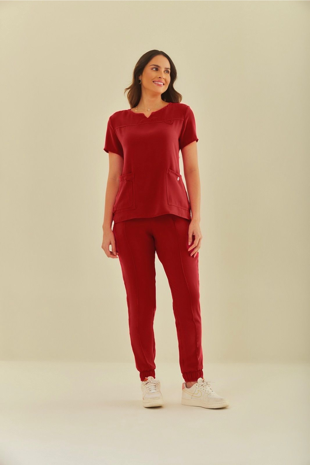 Scrub feminino Fabiana cor vinho - foto 1