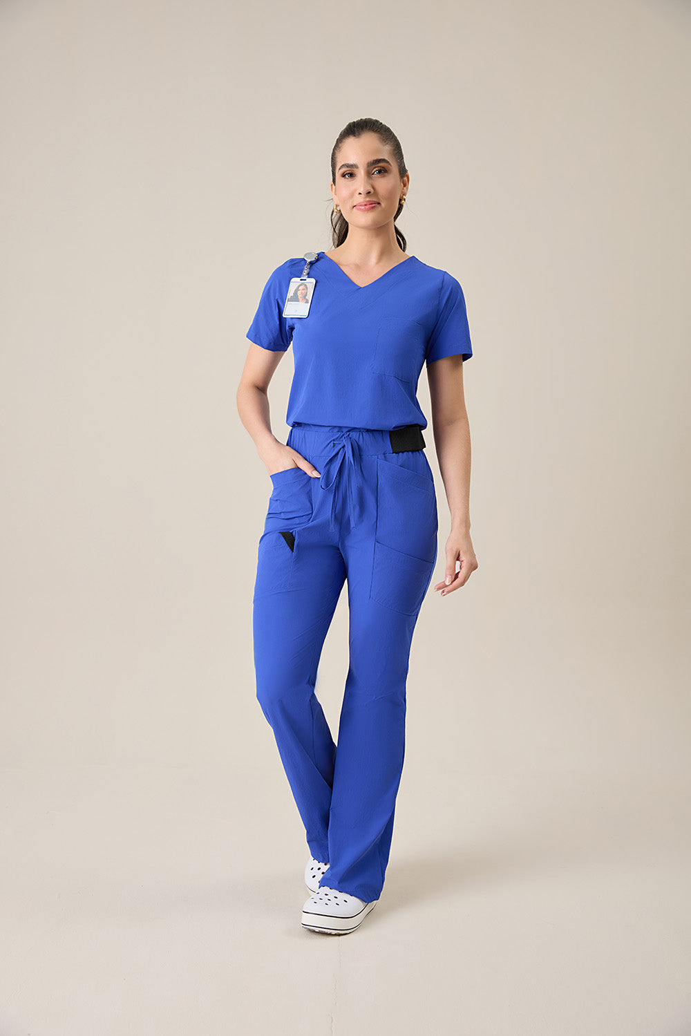 Scrub feminino Beatriz cor azul bic - foto 7