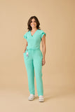 Scrub feminino Julia Premium cor verde claro - foto 3