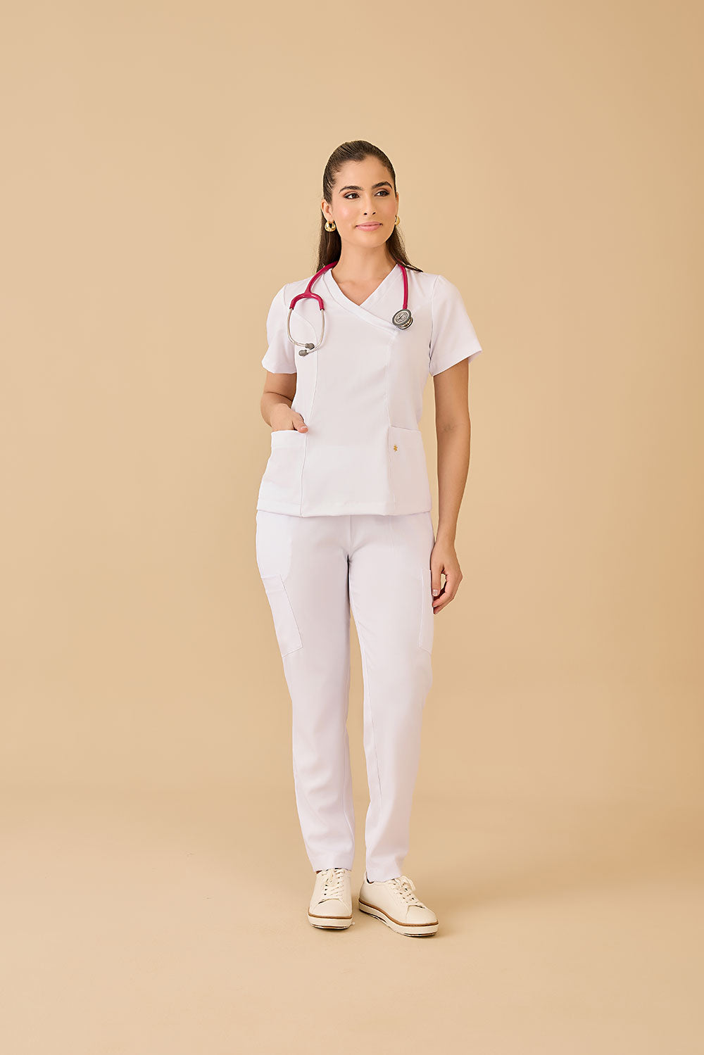 Scrub feminino Eloá cor branco - foto 8