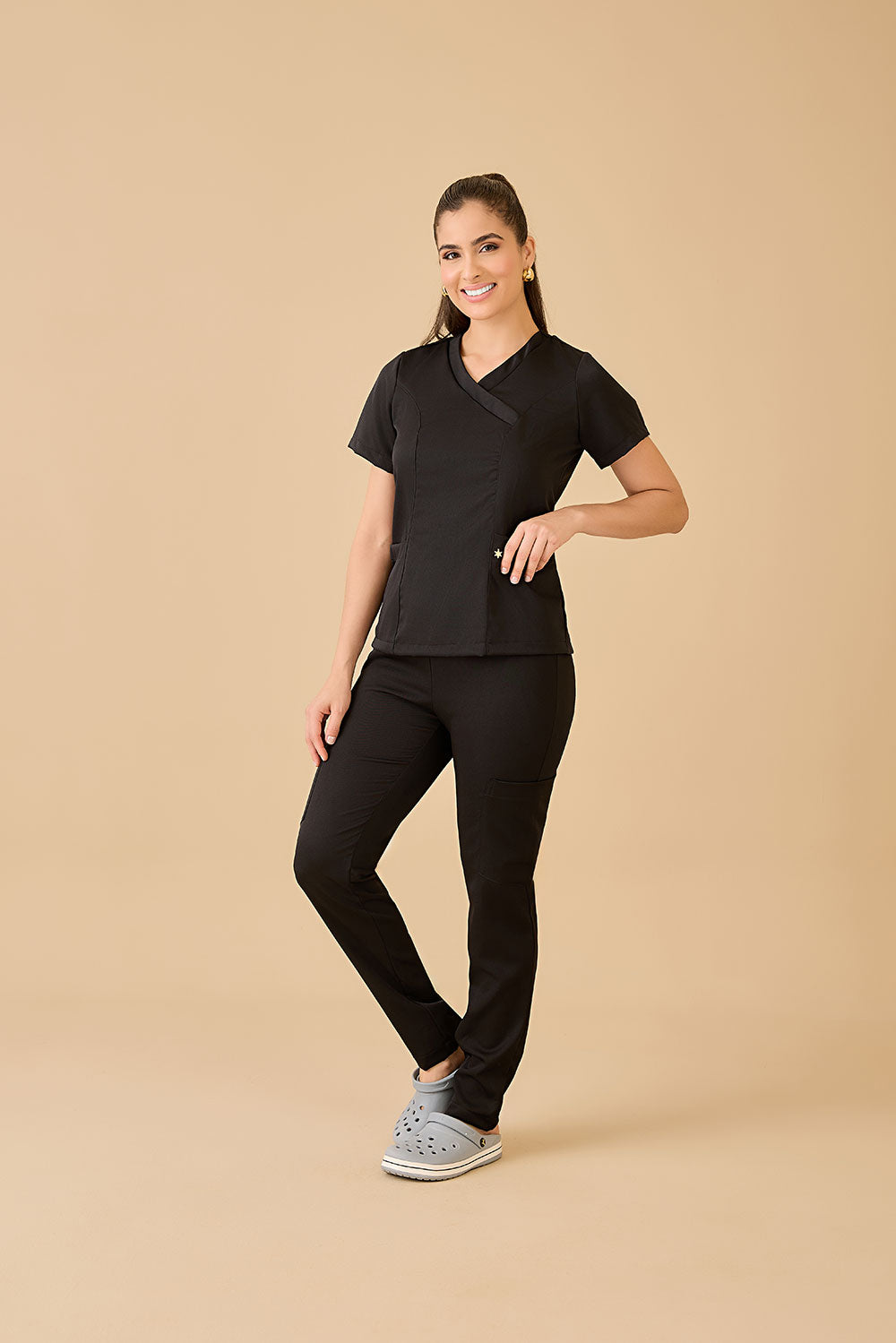Scrub feminino Eloá cor preto - foto 4