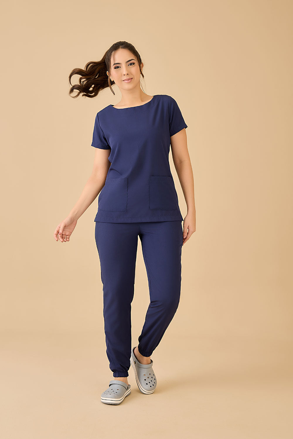 SARA-POP170 管理 M 0276 Scrub Feminino Sara - Marinho – Sarita Scrubs