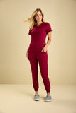 Scrub feminino Anny cor vinho - foto 3