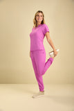 Scrub feminino Anny cor uva - foto 3