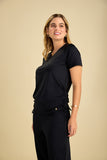 Scrub feminino Agata cor preto - foto 3