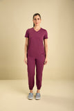 Scrub feminino Agata cor vinho - foto 1