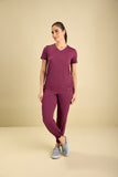 Scrub feminino Agata cor vinho - foto 2