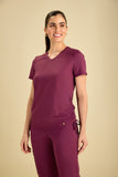 Scrub feminino Agata cor vinho - foto 4