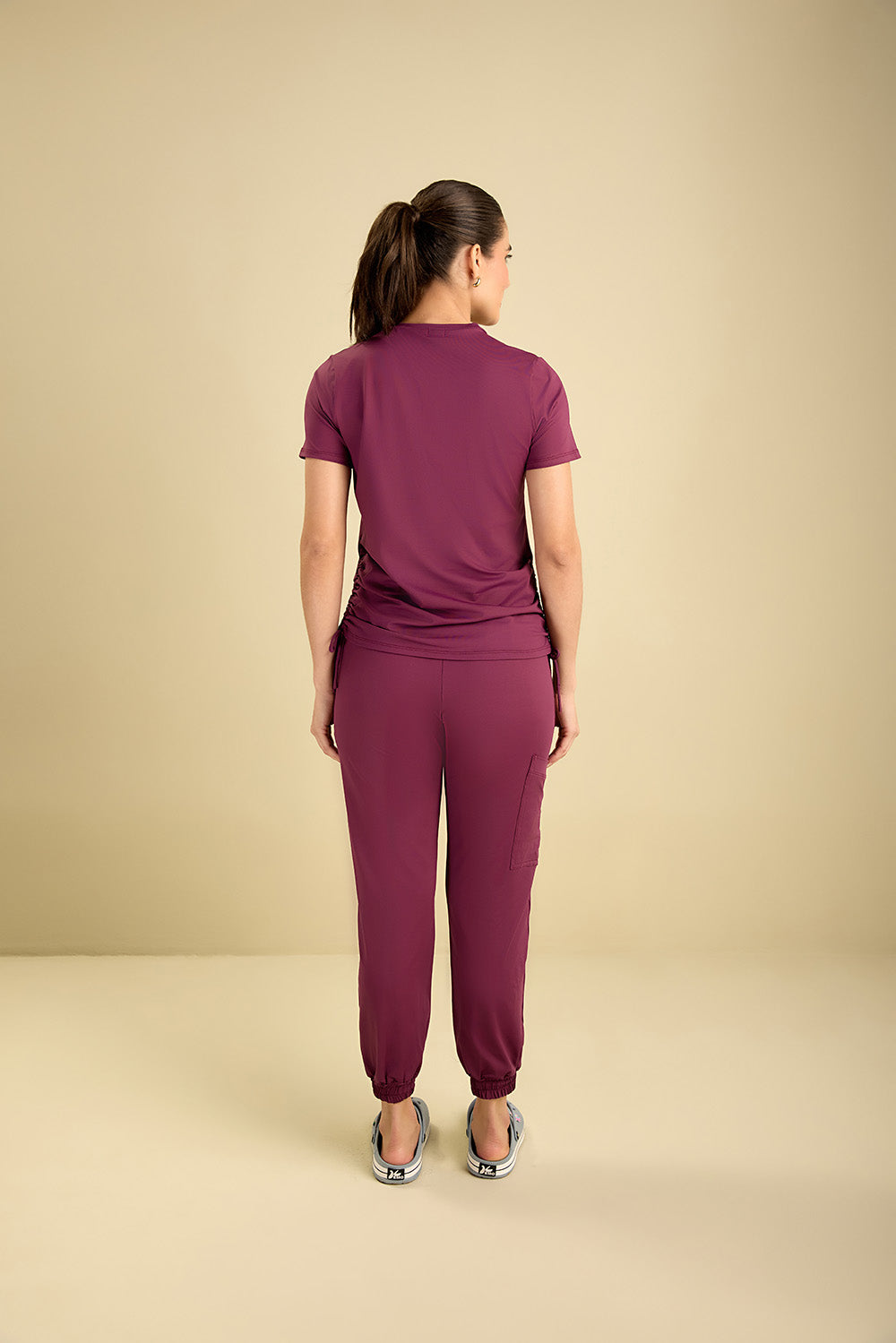 Scrub feminino Agata cor vinho - foto 5