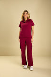 Scrub feminino Viviane cor vinho - foto 5