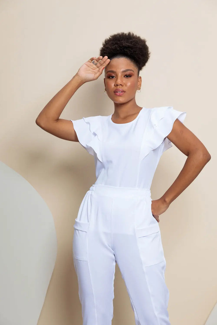 Scrub feminino Claudia cor branco - foto 6