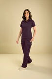 Scrub feminino Viviane cor açaí - foto 1