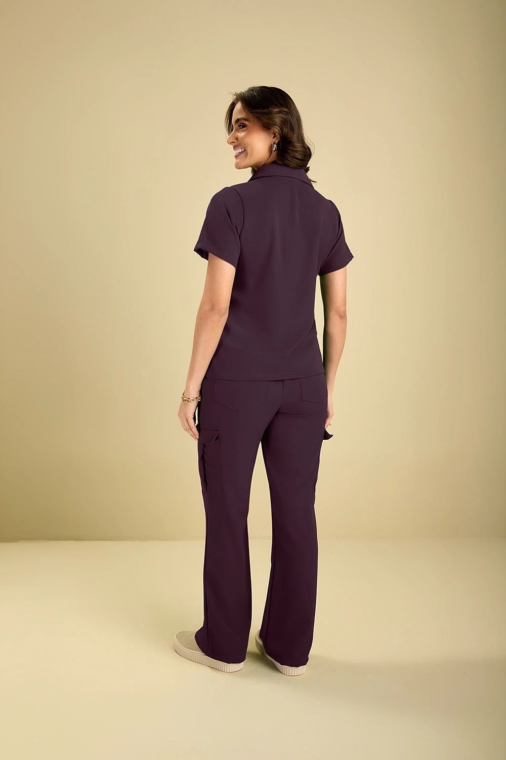 Scrub feminino Viviane cor açaí - foto 4