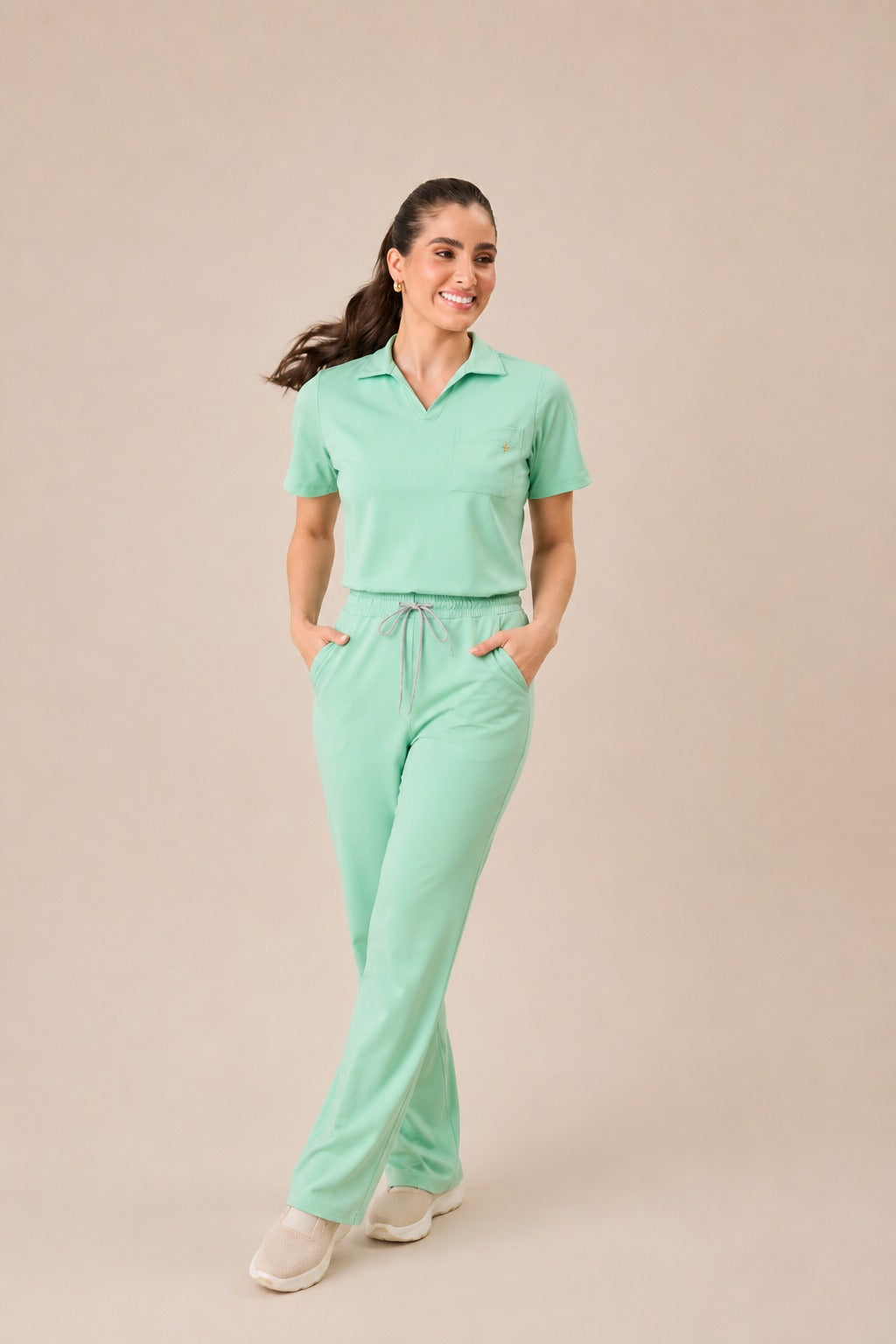 Scrub feminino Anastácia cor verde claro - foto 5