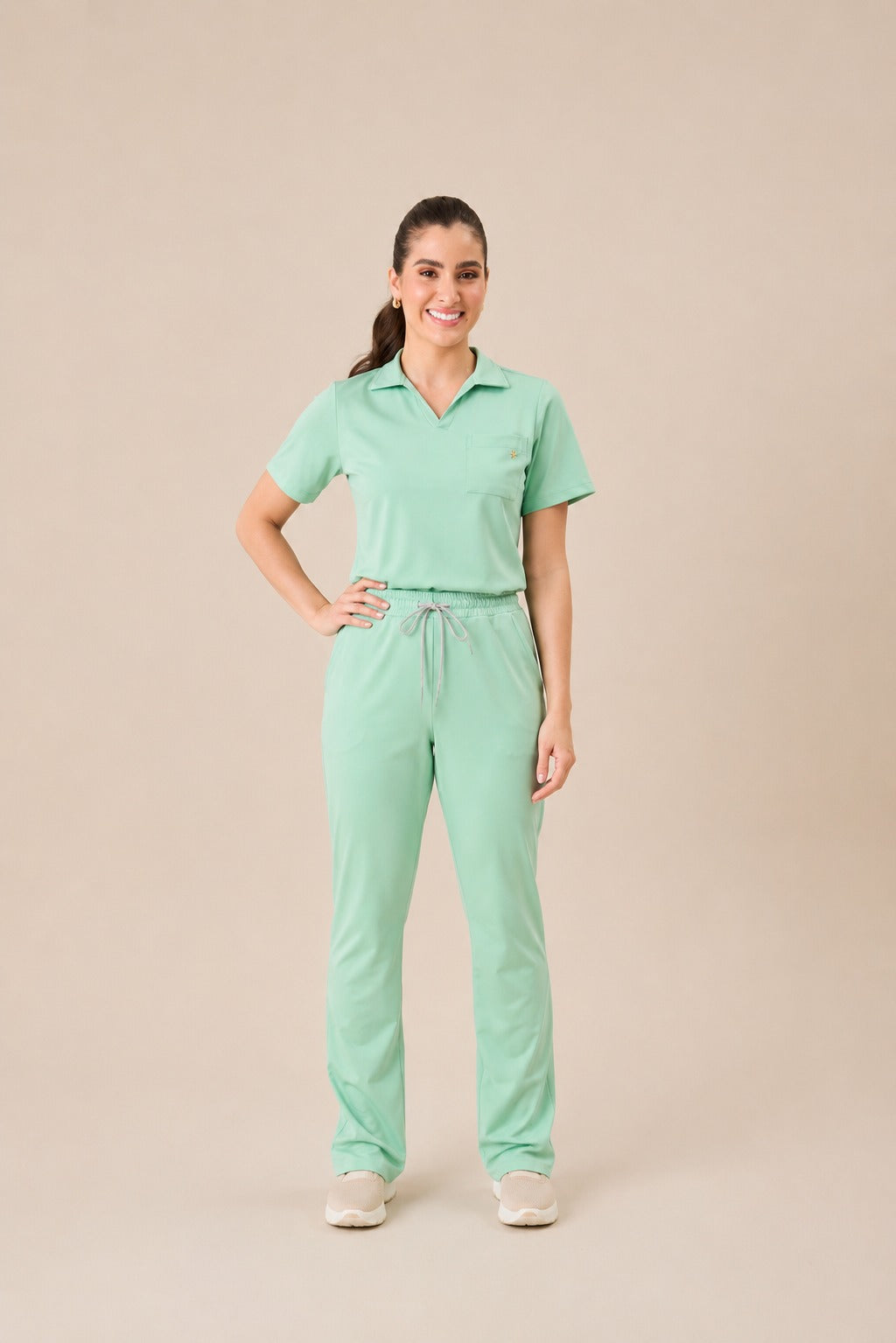 Scrub feminino Anastácia cor verde claro - foto 2