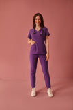 Scrub feminino Clara cor uva - foto 1