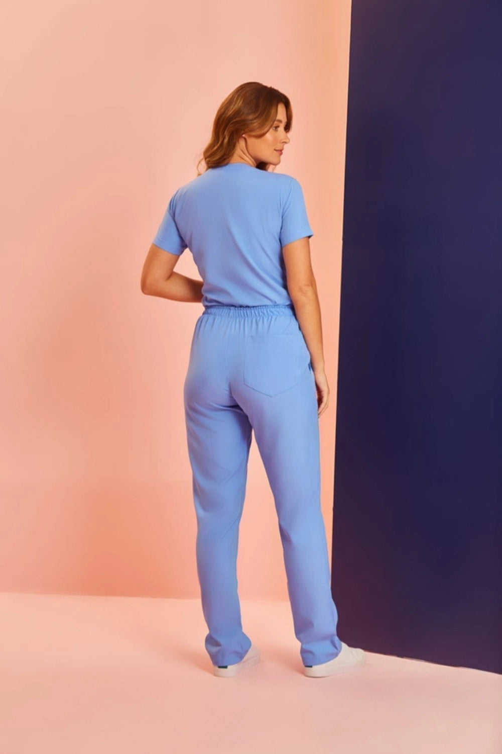 Scrub feminino Juliana cor azul farda - foto 3