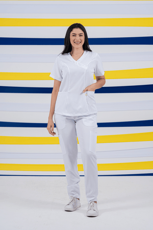 Scrub Feminino Eloá - Branco