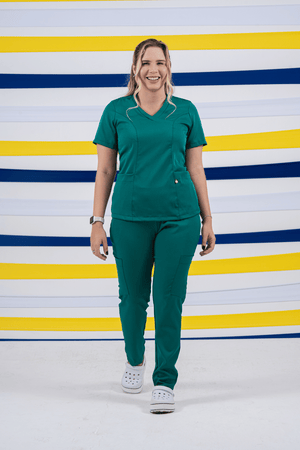 Scrub Feminino Eloa - Verde Bandeira