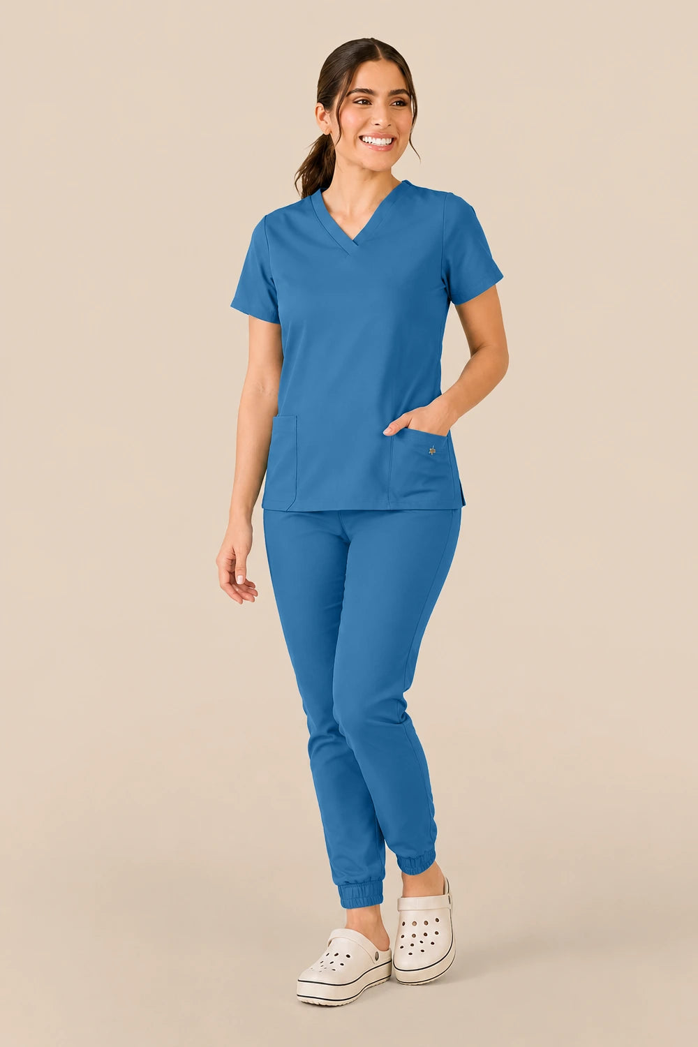 Scrub feminino Anny cor azul índigo - foto 1
