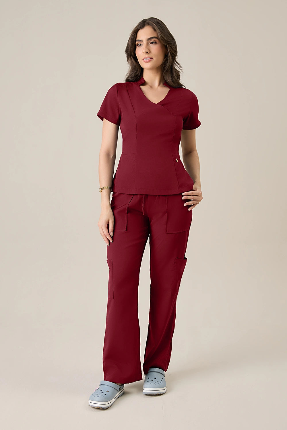 Scrub feminino Val cor vinho - foto 1