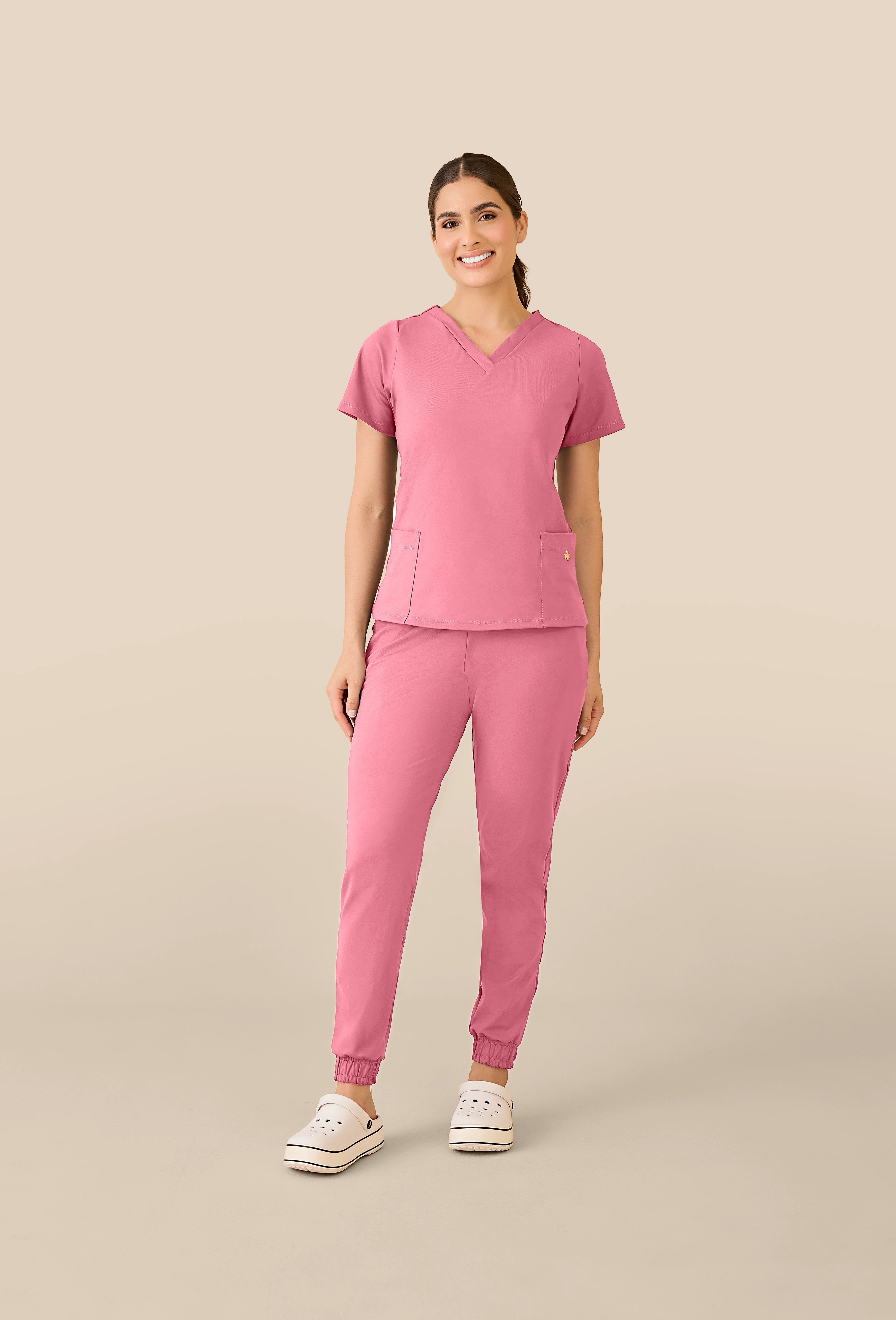 Scrub feminino Anny cor rosê - foto 1