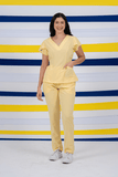 Scrub feminino Julia Premium cor amarelo - foto 1