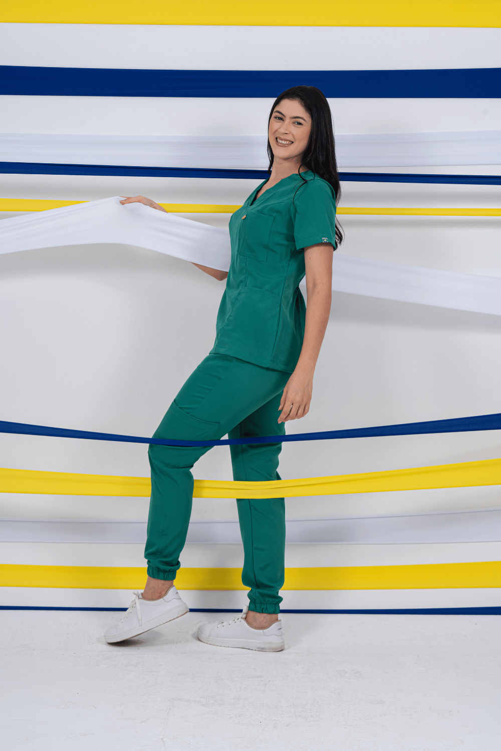 Scrub feminino Clara cor verde folha - foto 2