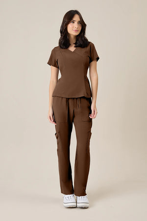 Scrub Feminino Val - Chocolate