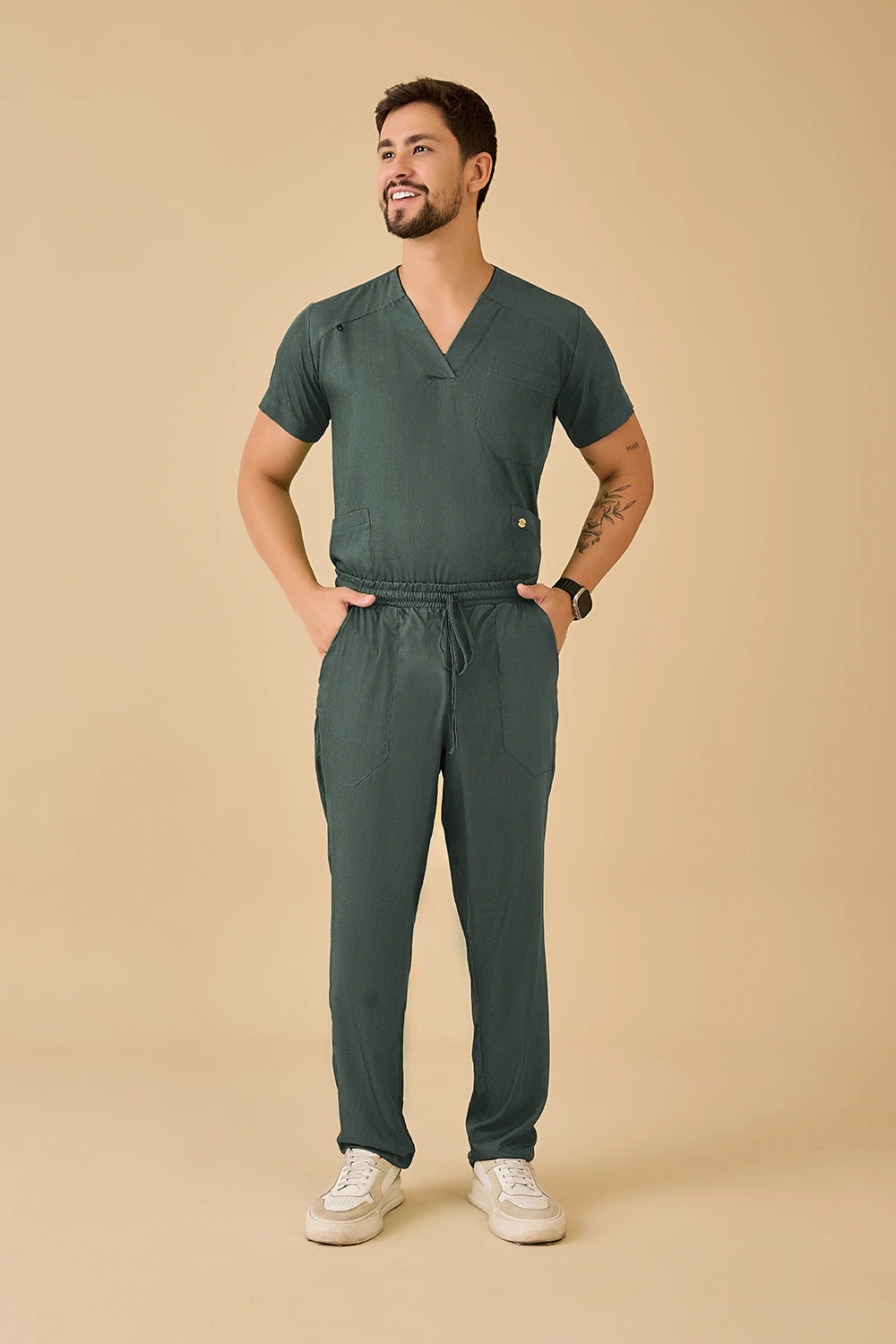 Scrub masculino Felipe cor jeans verde - foto 3