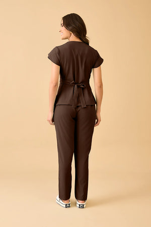 Scrub Feminino Julia Premium - Chocolate