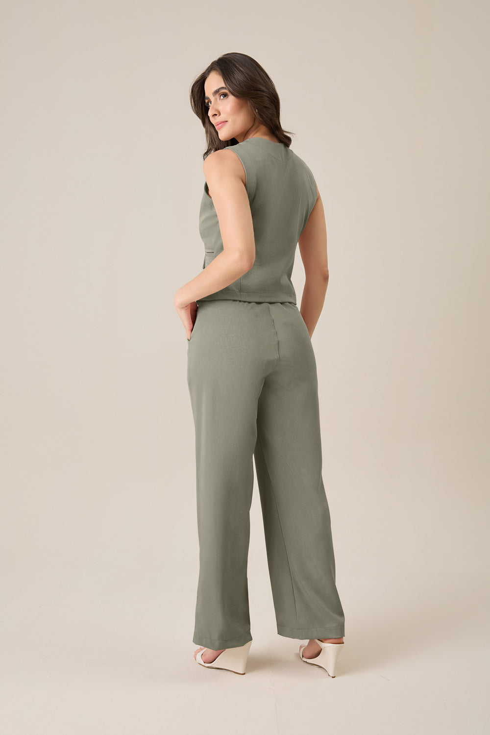Conjunto feminino Aurora cor caqui - foto 3