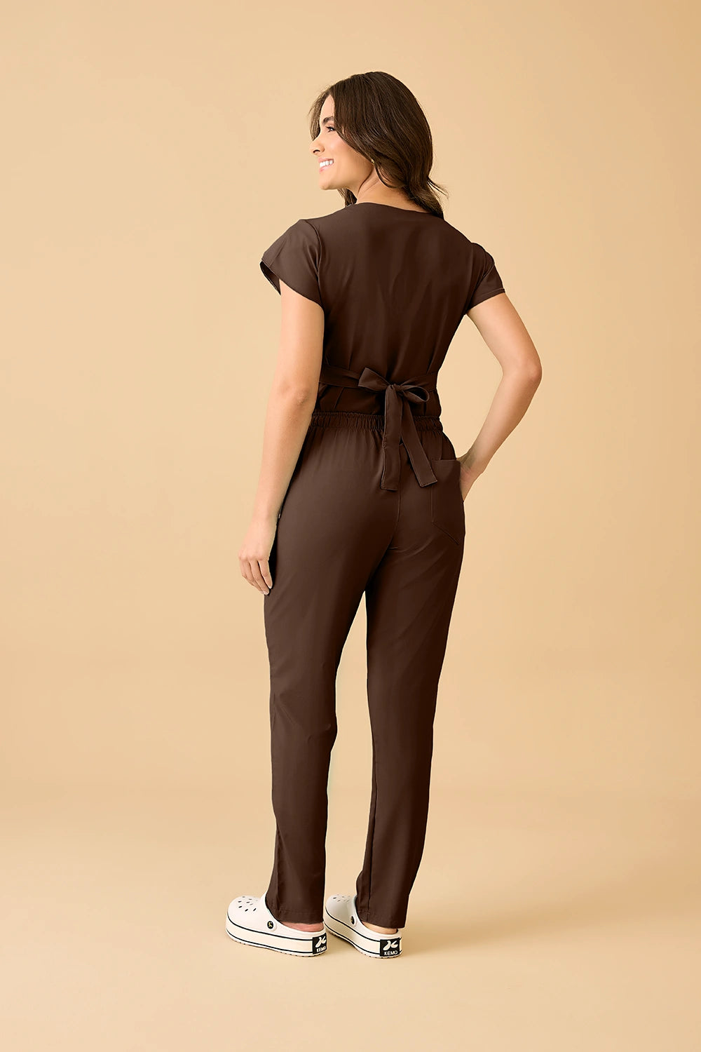 Scrub feminino Julia Premium cor chocolate - foto 6