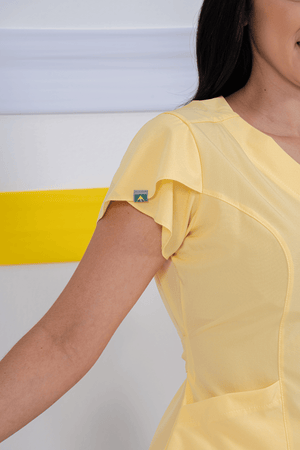 Scrub Feminino Julia Premium - Amarelo