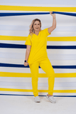 Scrub feminino Anny cor amarelo copa - foto 1